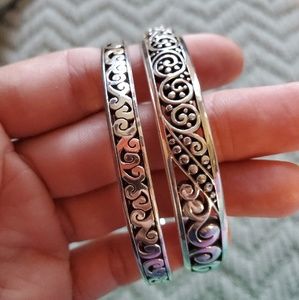 Brighton silver bangle bracelets